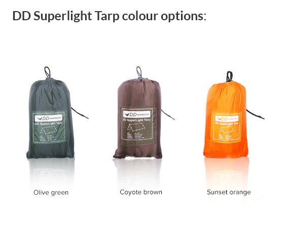 DD Hammocks Superlight Tarp3 - Sunset Orange 2/6