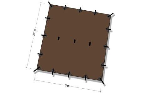 DD Hammocks Superlight Tarp 3 - Coyote Brown