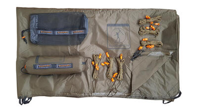 Bushmen ultralight tarp 3x2 - dark olive