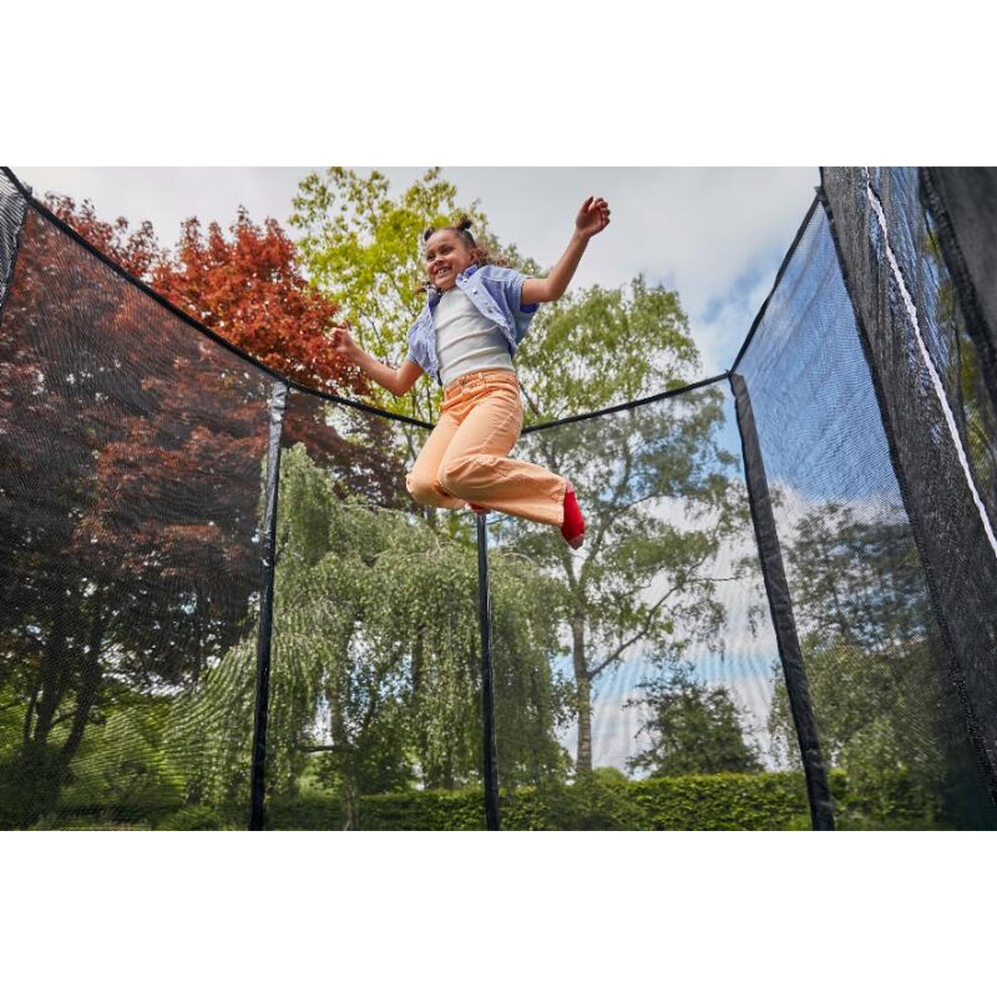 Trampoline - Combo - 305 x 214cm - Rectangulaire Noir