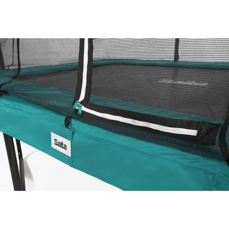 Trampoline - Comfort Edition - 305 x 214 cm - Rectangulaire Vert