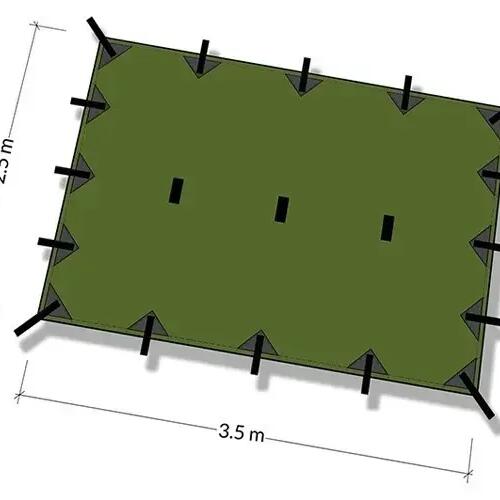 Платно Tenda M Prelata маслинено зелено DD Hammocks 350x240 cm