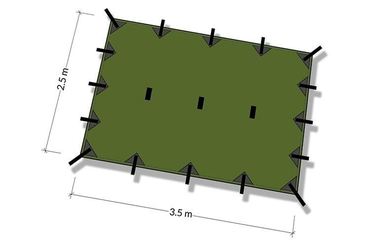 DD HAMMOCKS  DD Hammocks Tarp M – Olive Green