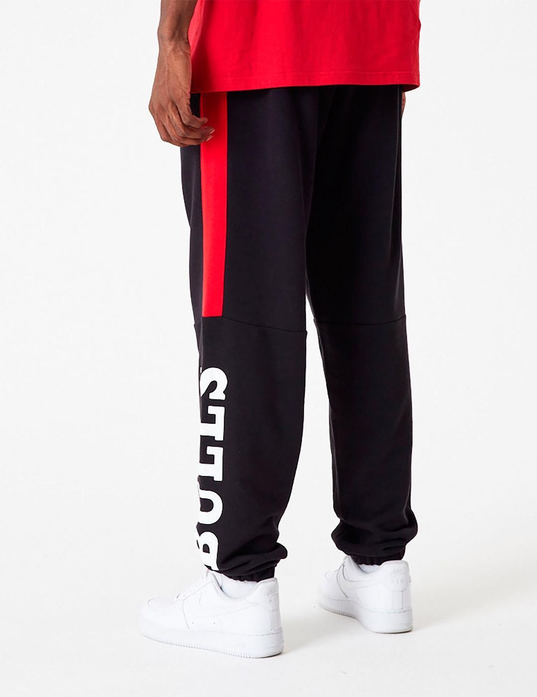 Pantalon pour Adulte New Era NBA Colour Block Chicago Bulls Noir 6/6