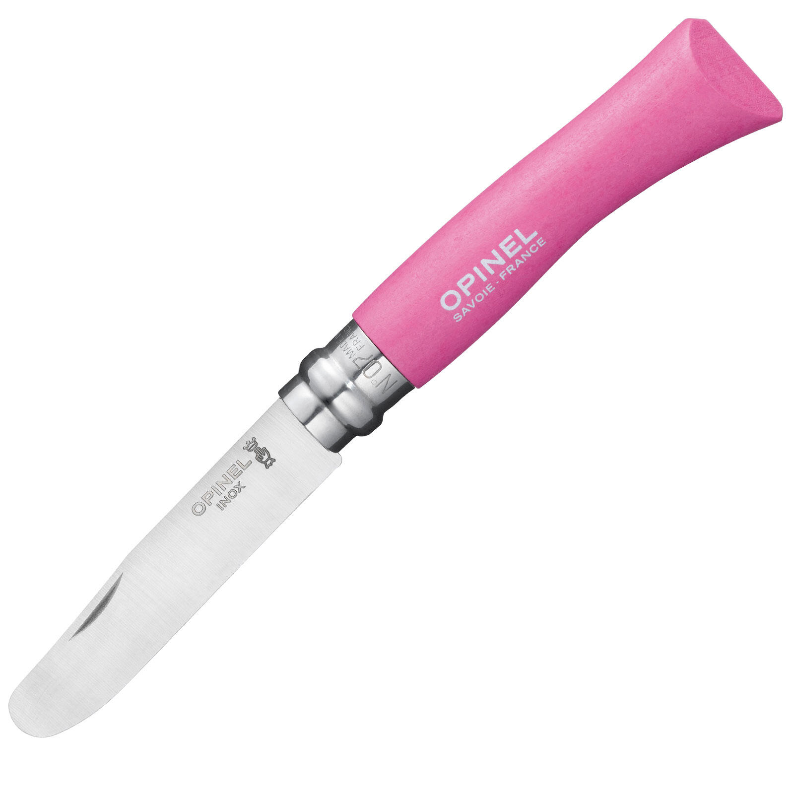 OPINEL Cuchillo para niños trinchar de bolsillo camping madera redonda