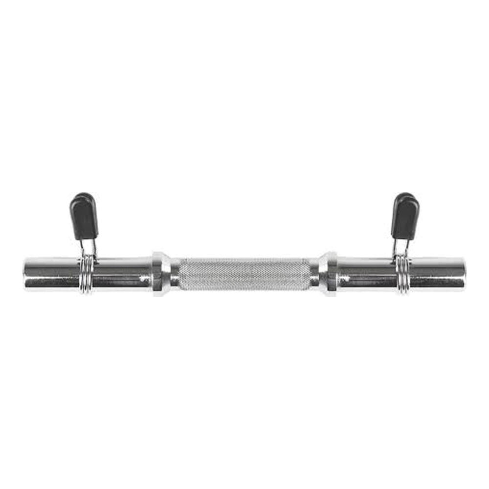 VIRTUFIT Kurzhantelstange - Hantelstange - Federverschluss- 30 mm - 35 cm