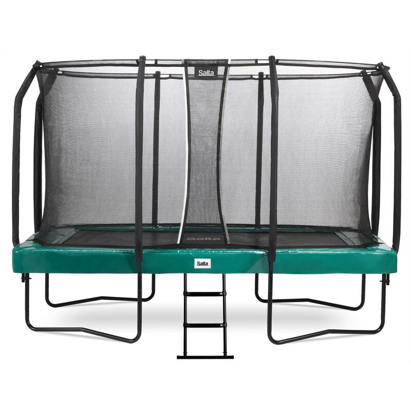 Trampoline - First Class - 366x214 cm - Rectangulaire Vert