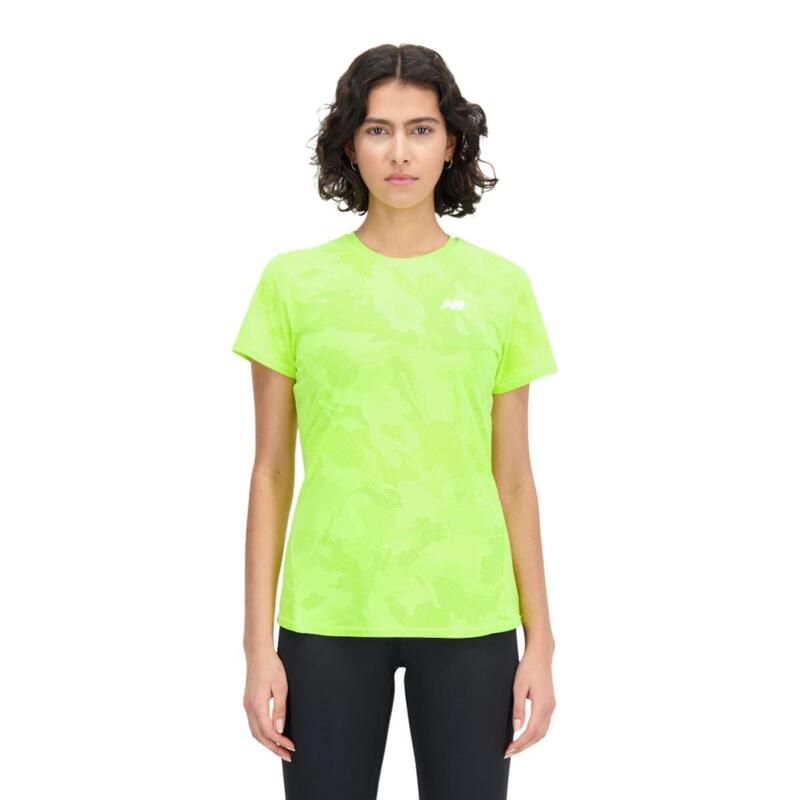 Camiseta de manga corta para Mujer New balance Wt33281 Verde