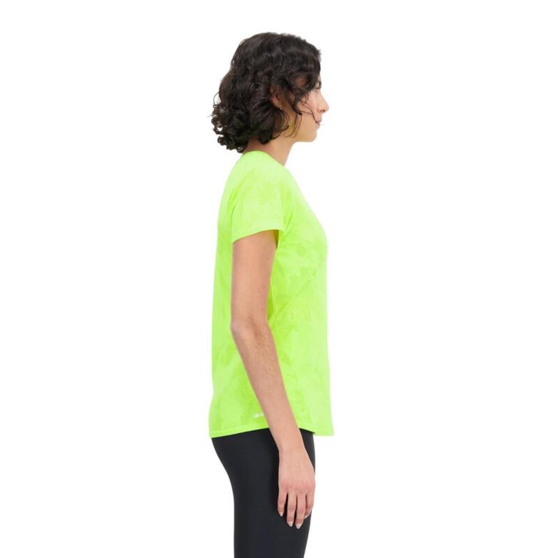 Camiseta de manga corta para Mujer New balance Wt33281 Verde