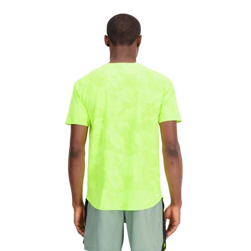 Camiseta de manga corta para Hombre New balance Mt33281 Verde