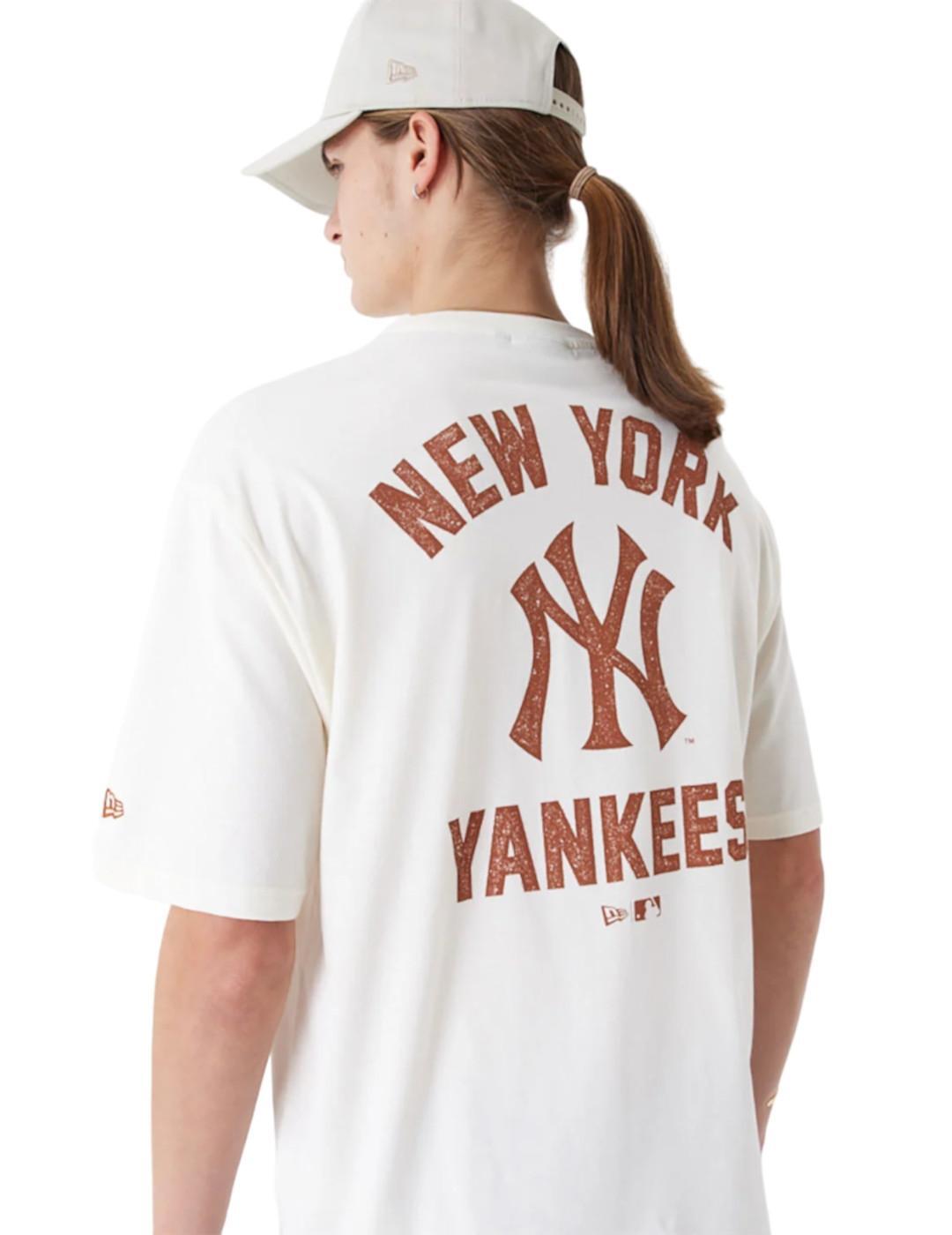 Maglietta da uomo New era New york yankees Bianca 2/5