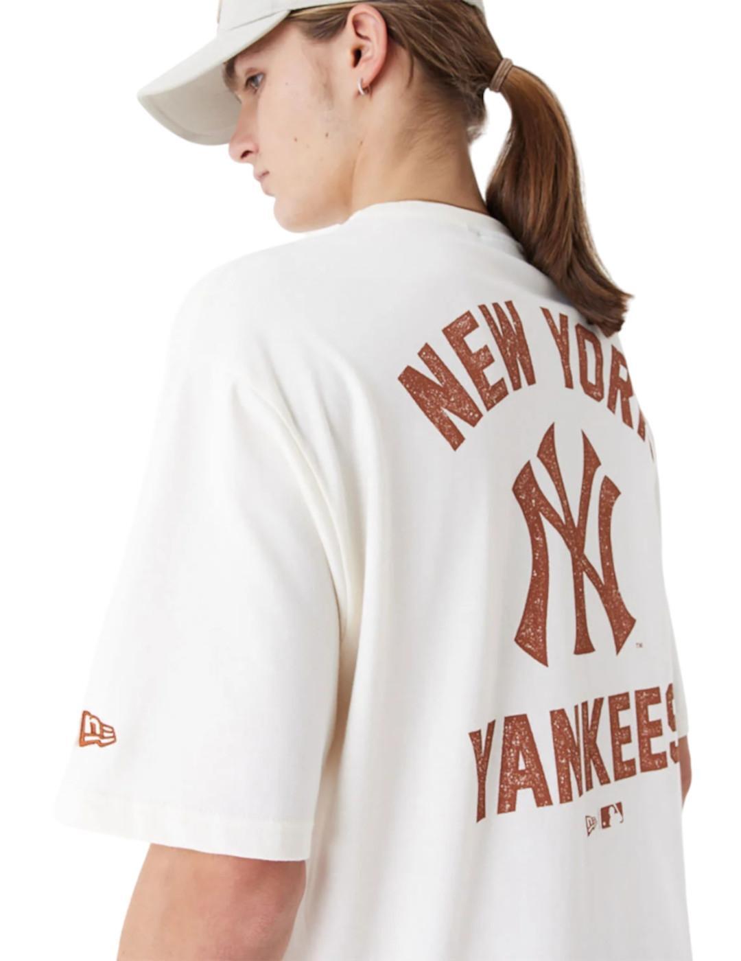 Maglietta da uomo New era New york yankees Bianca 3/5