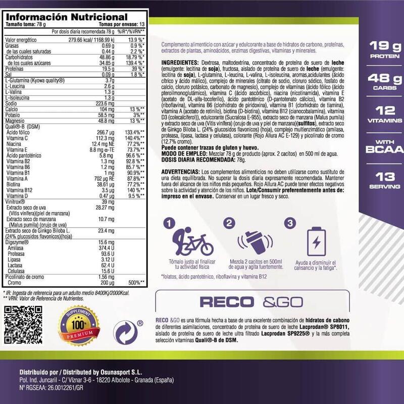 Reco &Go - 1kg Sandias de gominola de MM Supplements