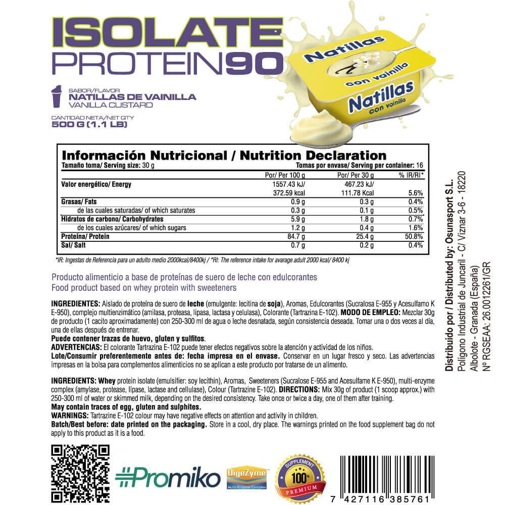 Isolate 90 CFM - 500 g Crème anglaise de MASmusculo 5/6