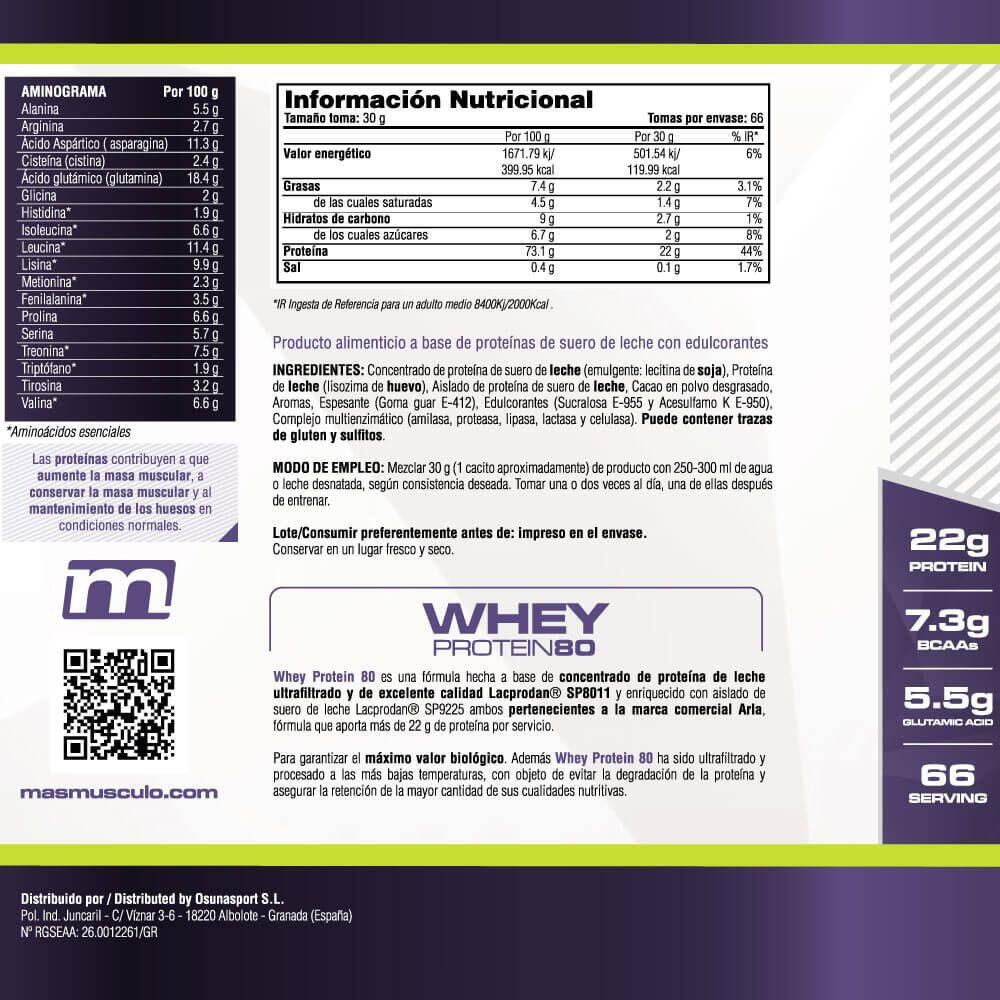 Whey Protein80 - 2 Kg Choco Surprise (Uovo di cioccolato) MASmusculo 5/6