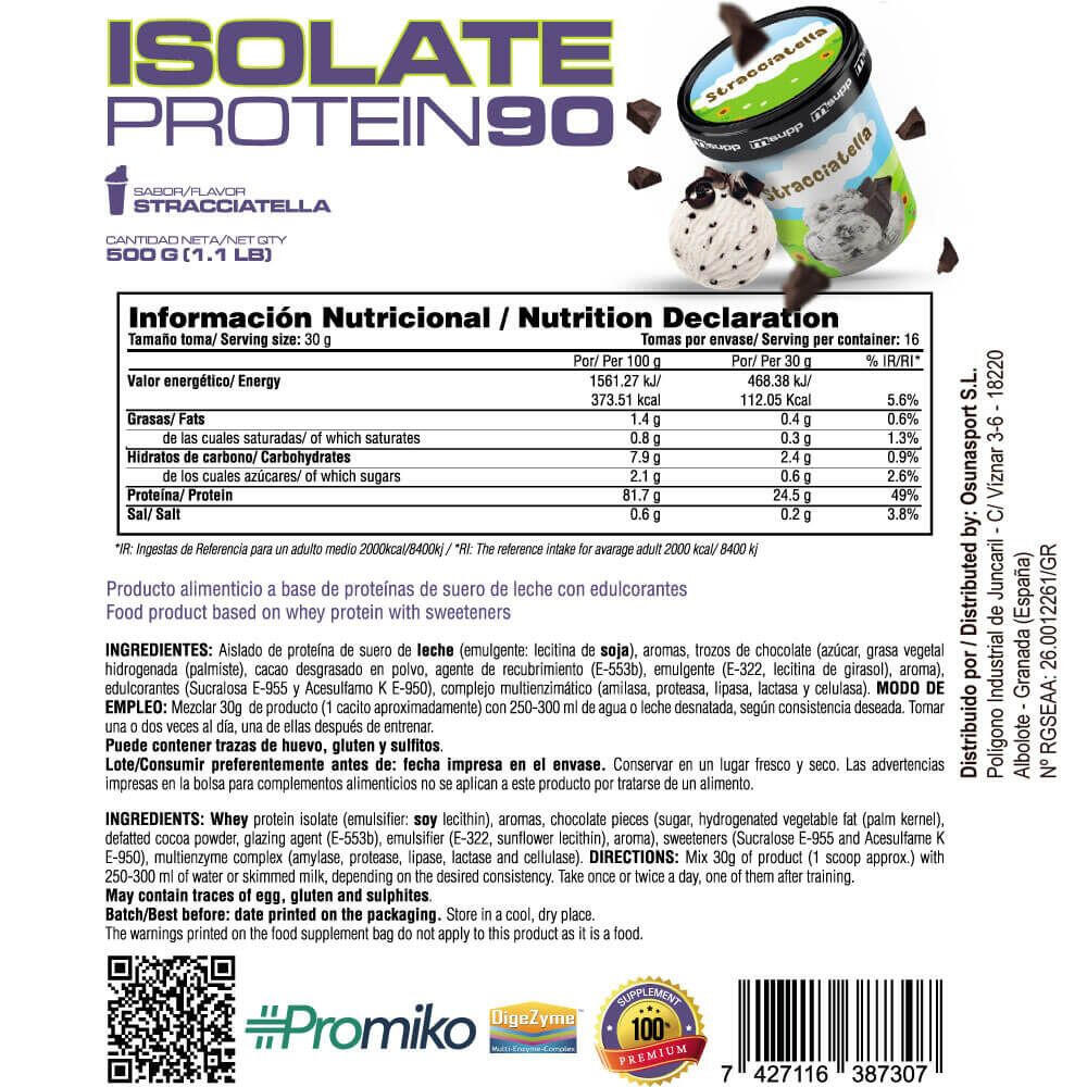 Isolare 90 CFM - 500 g Stracciatella MM Supplements 5/5