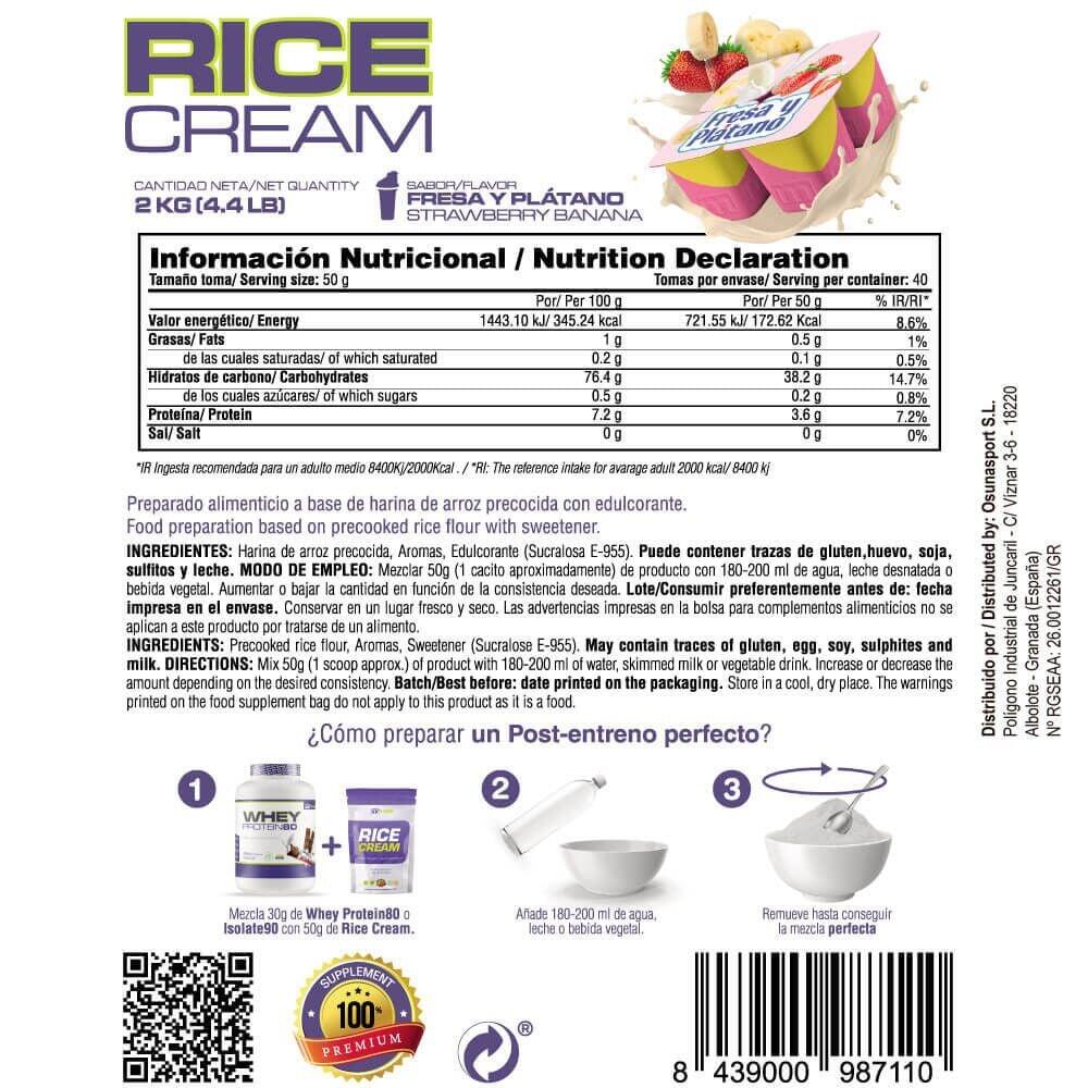 Rice cream - 2kg Morango Banana da Masmusculo Supplements 6/6