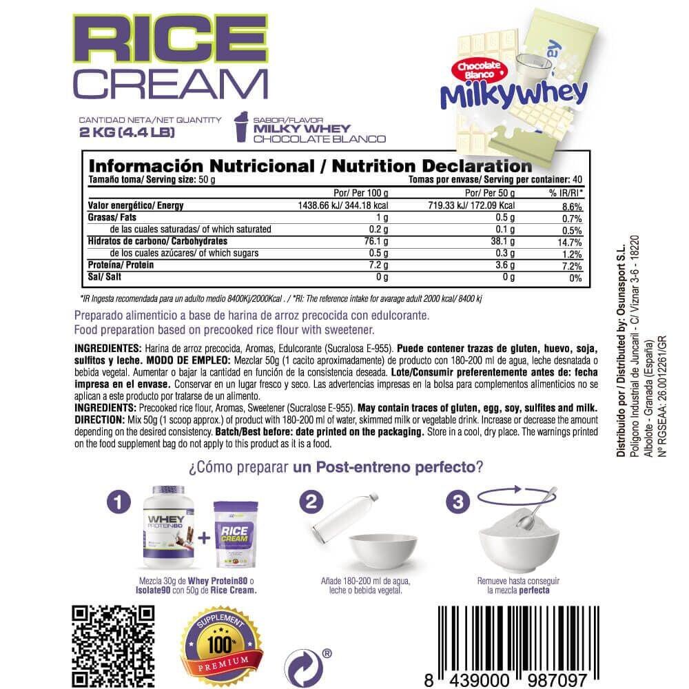 Rice cream - 2kg Chocolatement blanc lait laiteux de MASmusculo 6/6