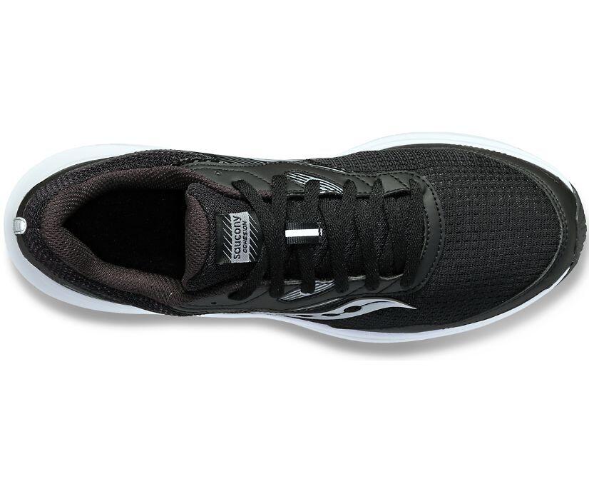 Saucony Mens Cohesion 16 VersaRun Sneakers Running Shoes Black White