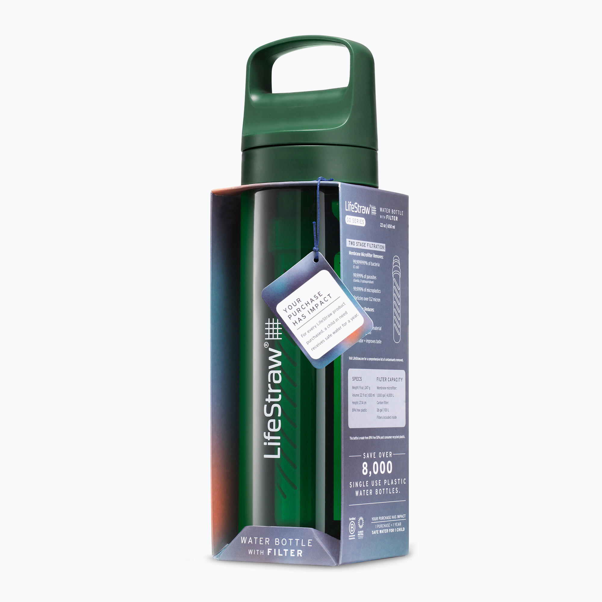 Lifestraw Go 2.0 reisfles met filter 3/8