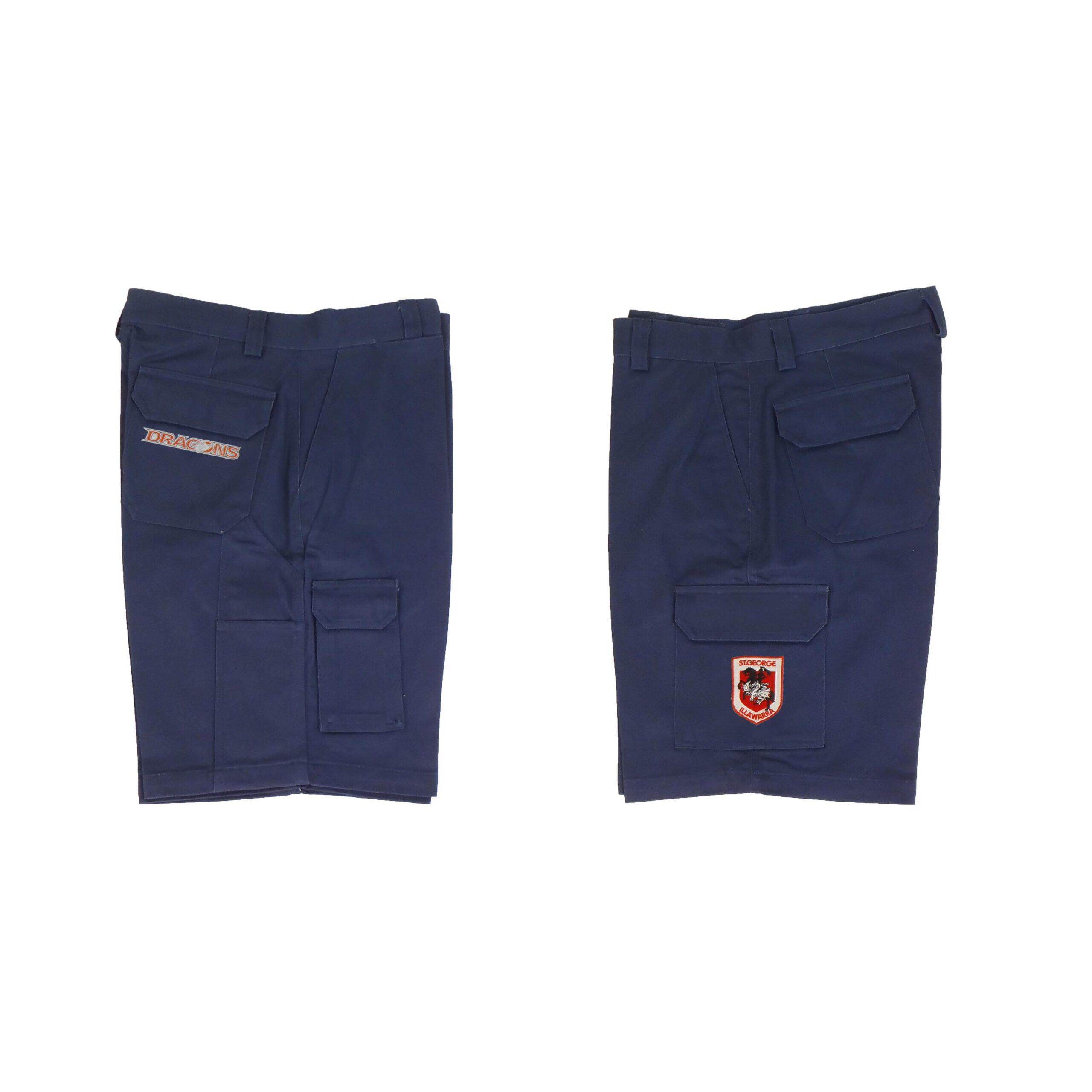 St George Illawarra Dragons NRL Cargo Work Shorts - Short Pants Navy