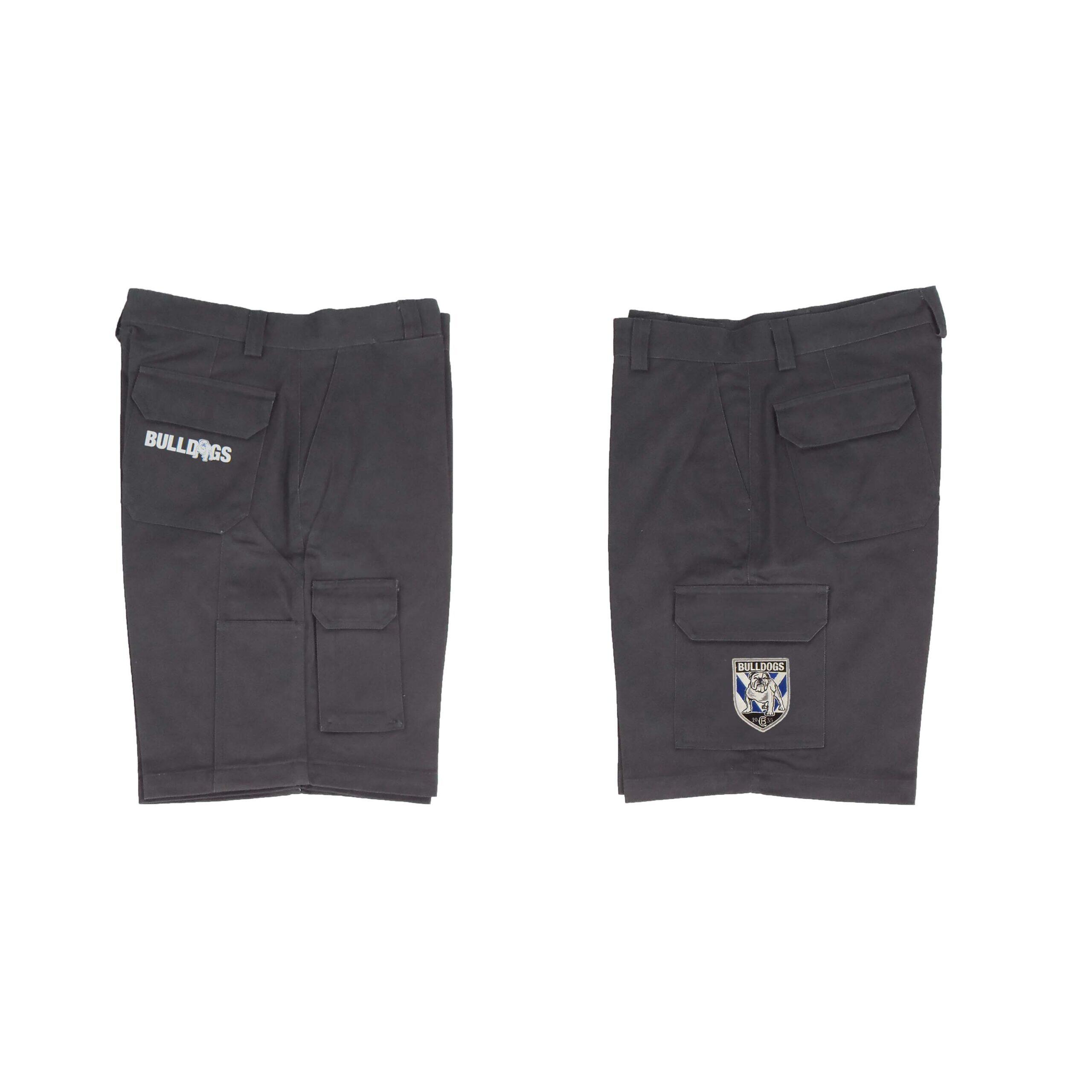 Canterbury Bulldogs NRL Cargo Work Shorts - Short Pants Black