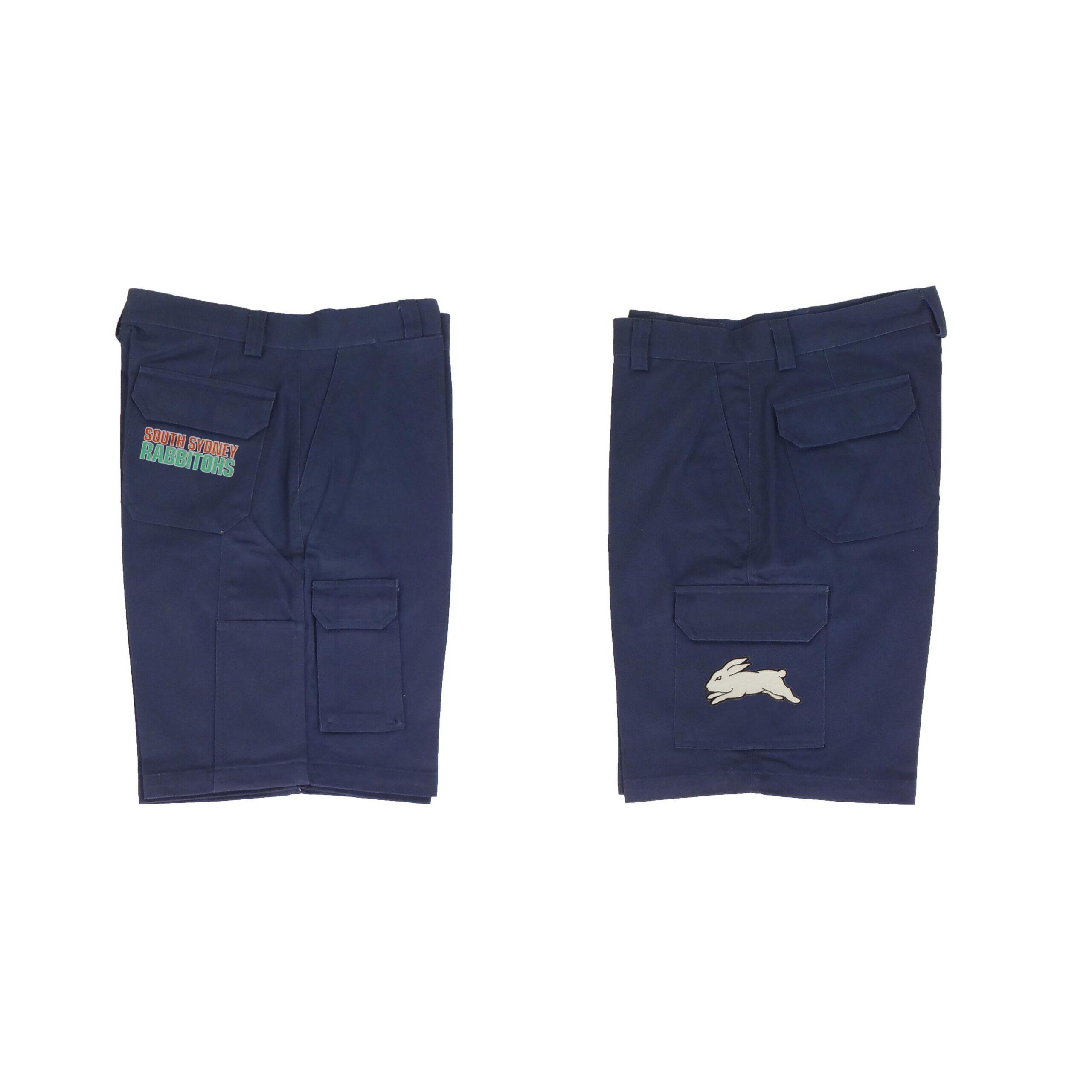 South Sydney Rabbitohs NRL Cargo Work Shorts - Short Pants Navy