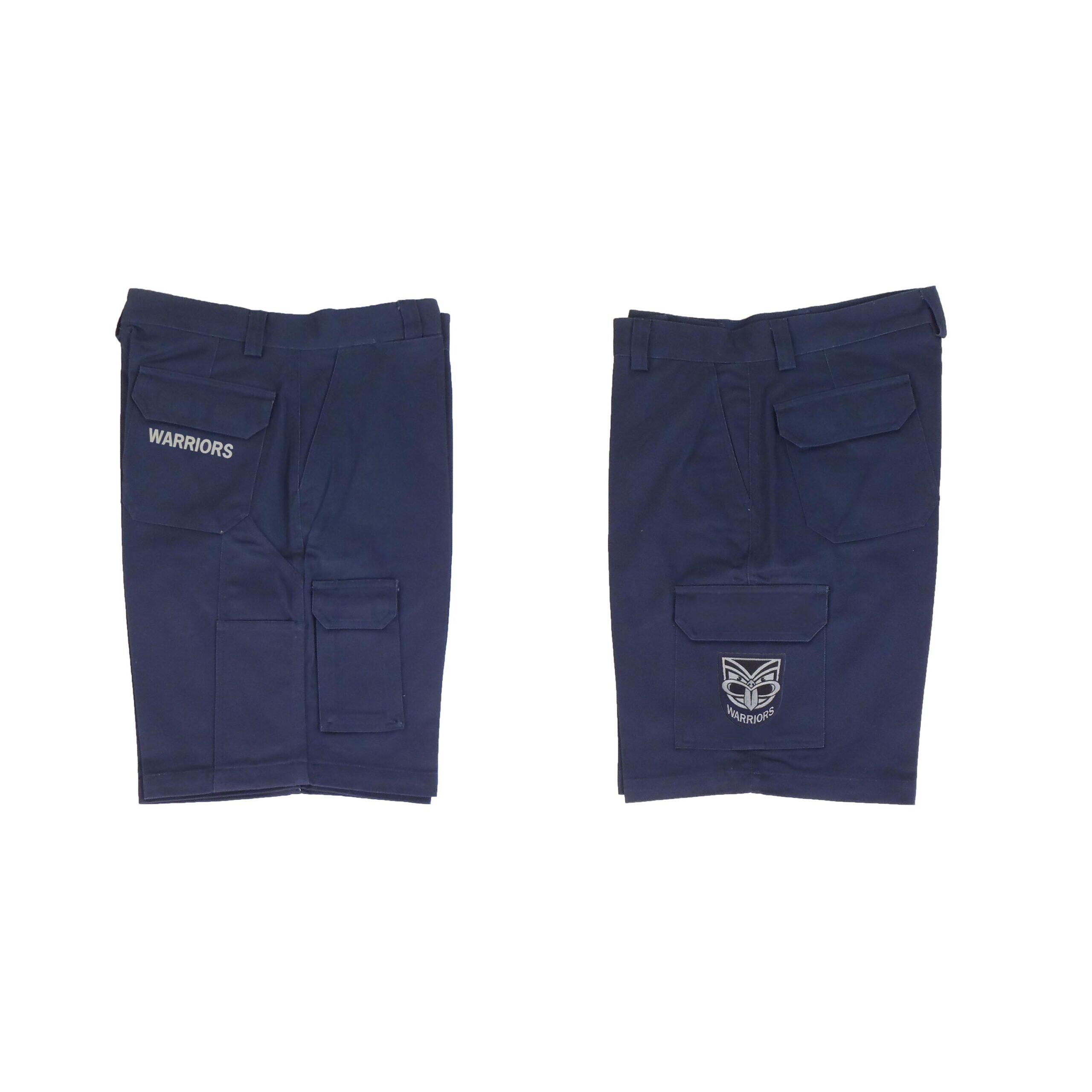 New Zealand NZ Warriors NRL Cargo Work Shorts - Short Pants Navy