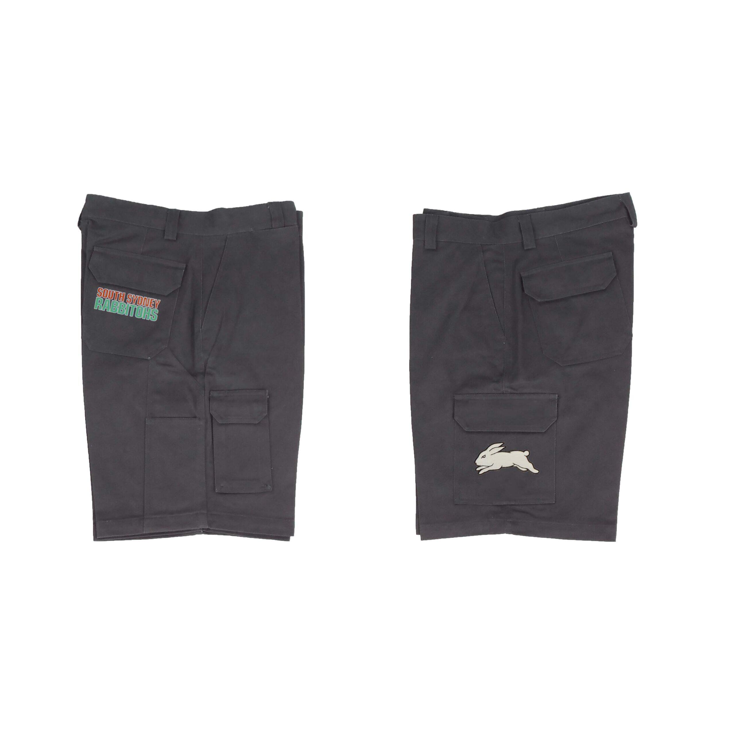 South Sydney Rabbitohs NRL Cargo Work Shorts - Short Pants Black