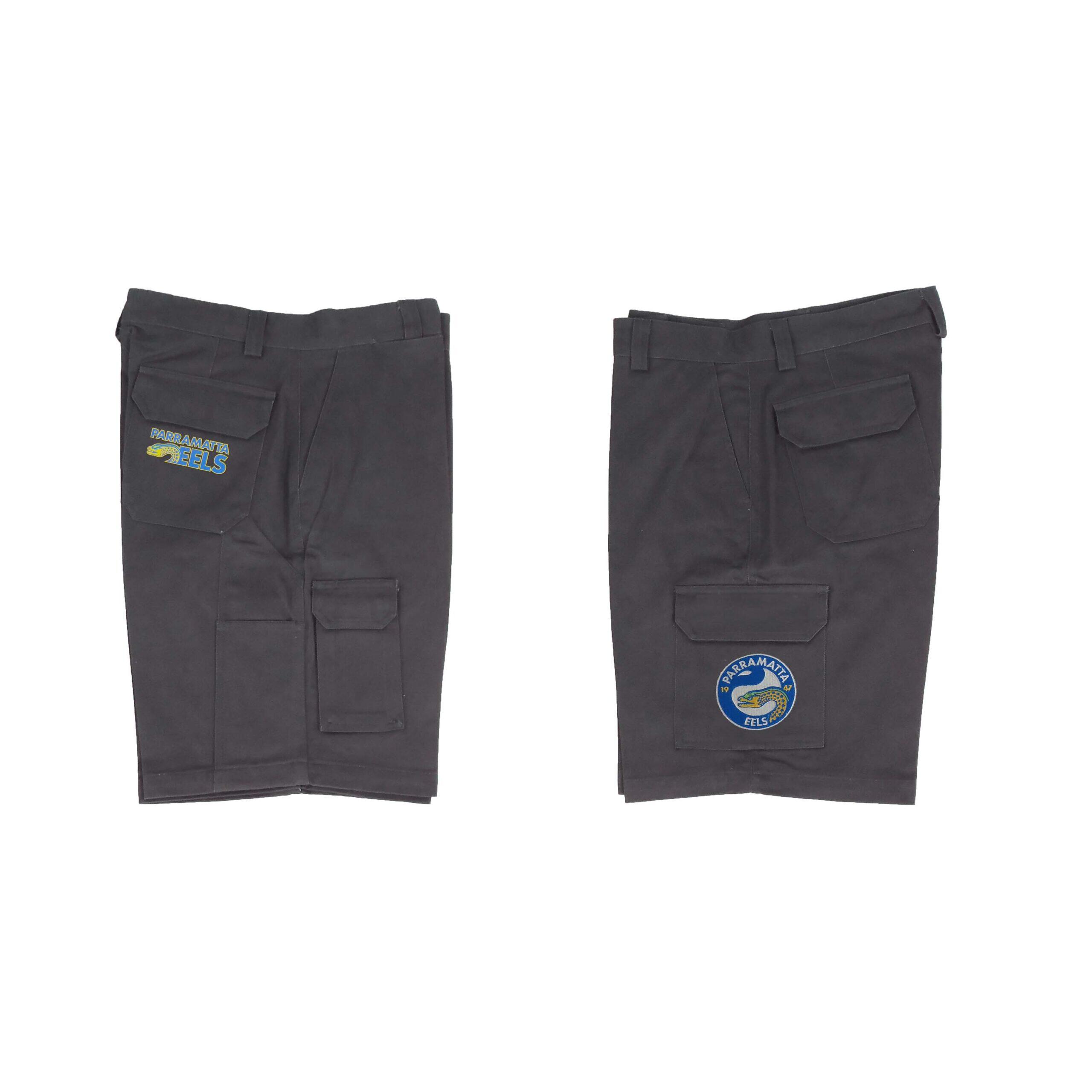Parramatta Eels NRL Cargo Work Shorts - Short Pants Black