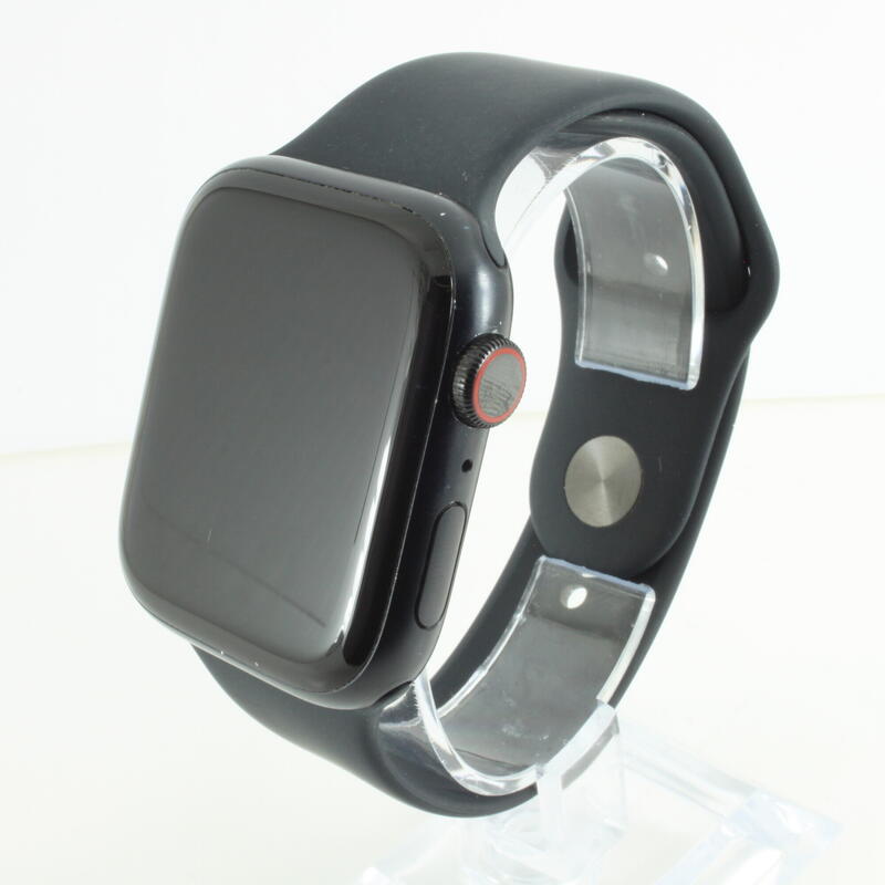 Refurbished - Apple Watch Series 7 45mm GPS+Cellular Alu Minuit/Sportband - Goed