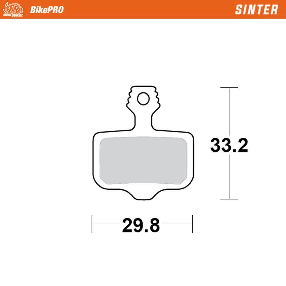 Sinter-Bremsbeläge für Fahrräder, ideal für Fahrräder/E-Bikes – Avid 2-Kolben 2/4