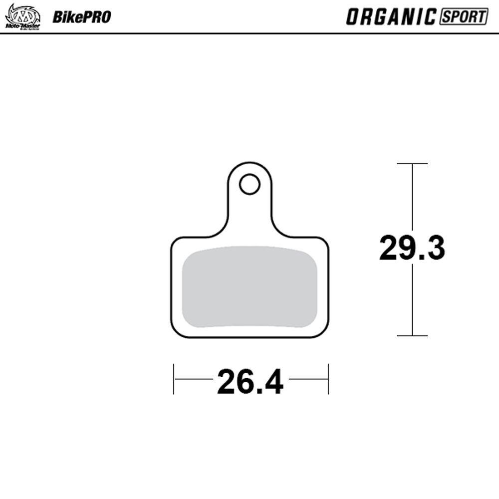 Pastillas de freno para bicicleta OrganicSport - Shimano tipo K 2/4