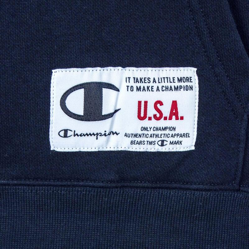 Sudadera con capucha para hombre Champion Legacy contrast side en color azul