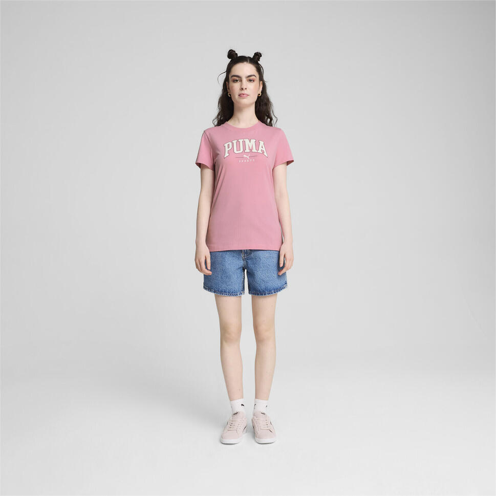 Damska koszulka z nadrukiem PUMA SQUAD PUMA Mauved Out Pink