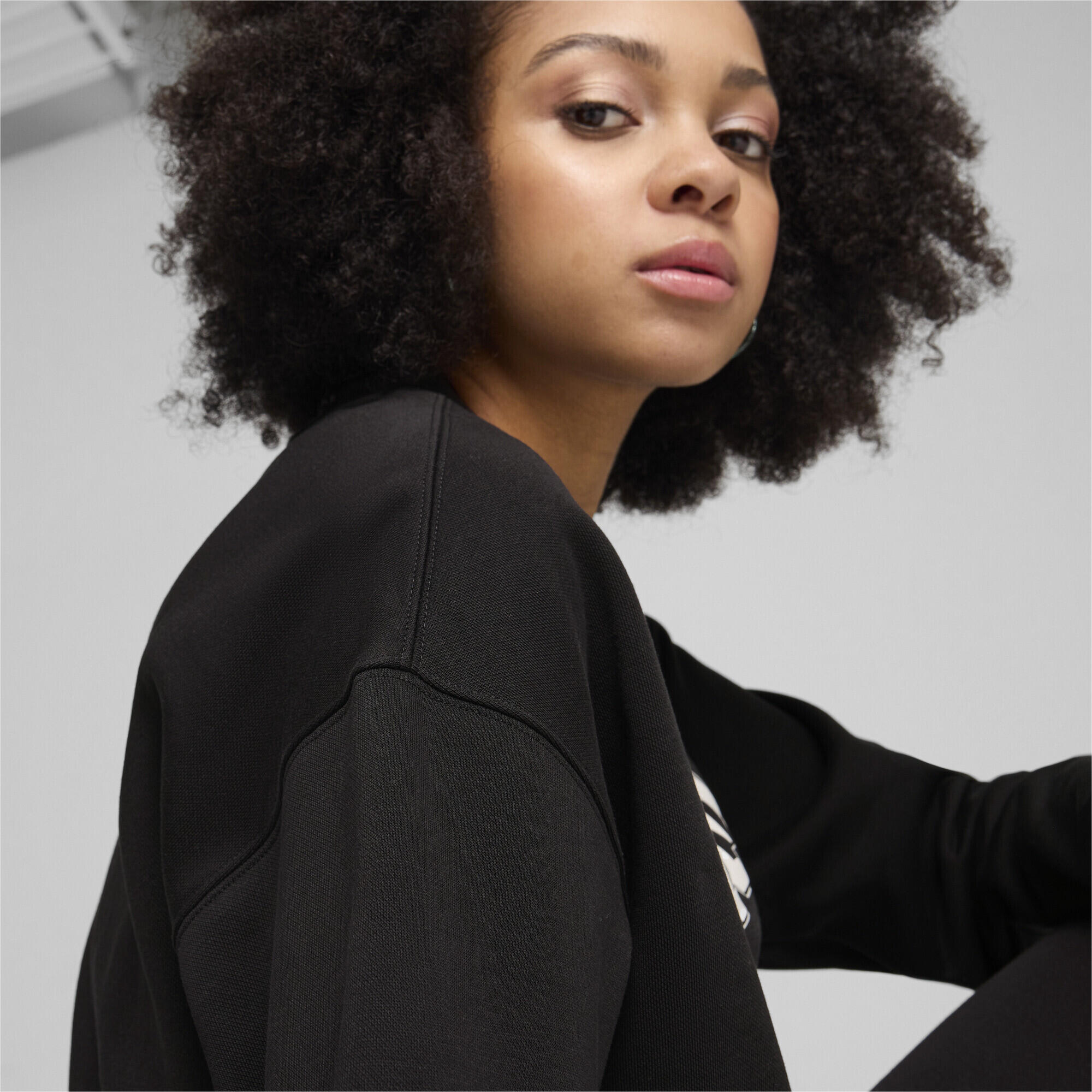 PUMA SQUAD Langes Sweatshirt Damen PUMA Black 4/8