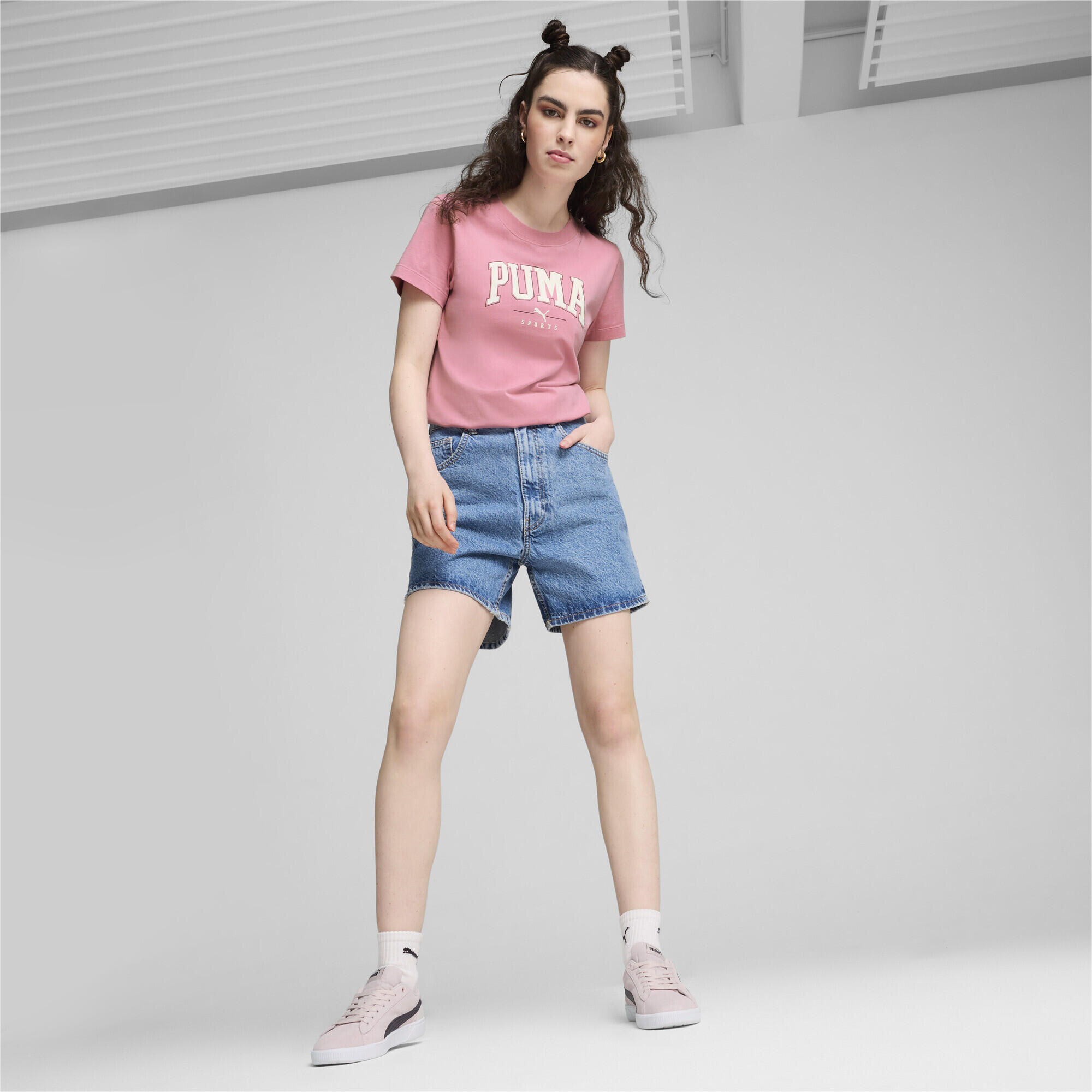 T-shirt à imprimés PUMA SQUAD Femme PUMA Mauved Out Pink 5/7