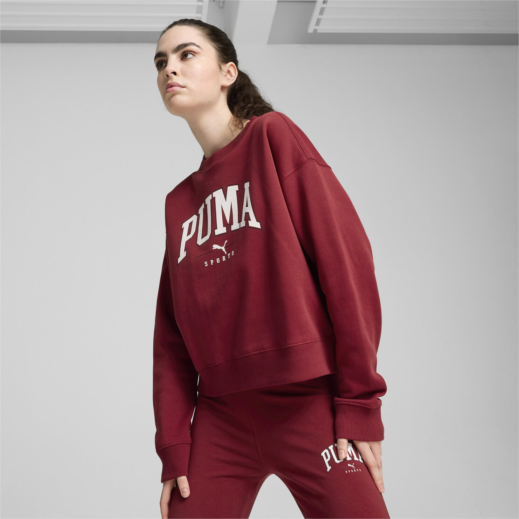 PUMA SQUAD top met ronde hals en volledige lengte voor dames PUMA Intense Red 3/7