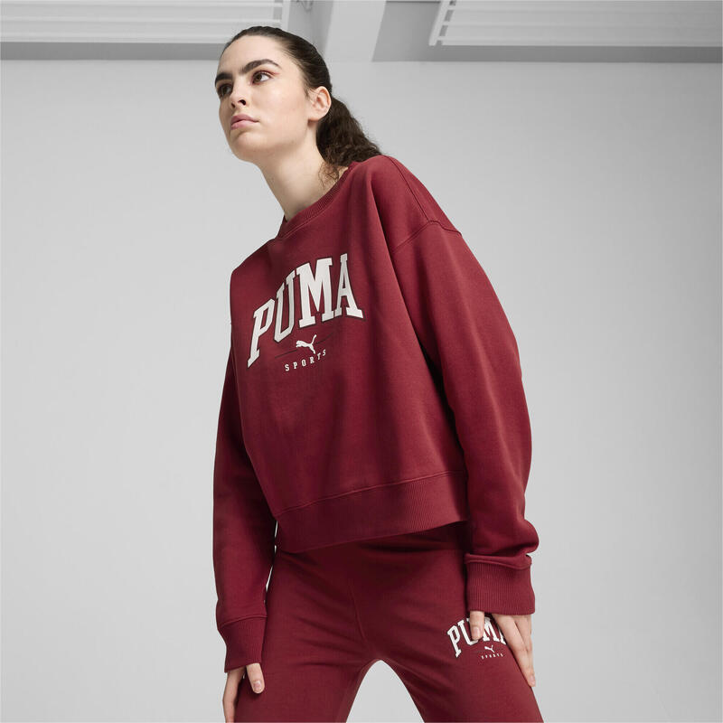 Sudadera de cuello redondo PUMA SQUAD Full-Length Mujer PUMA Intense Red