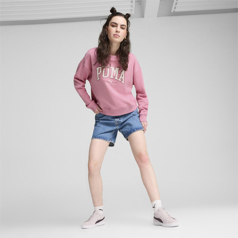 Sweat à col rond PUMA SQUAD Femme PUMA Mauved Out Pink