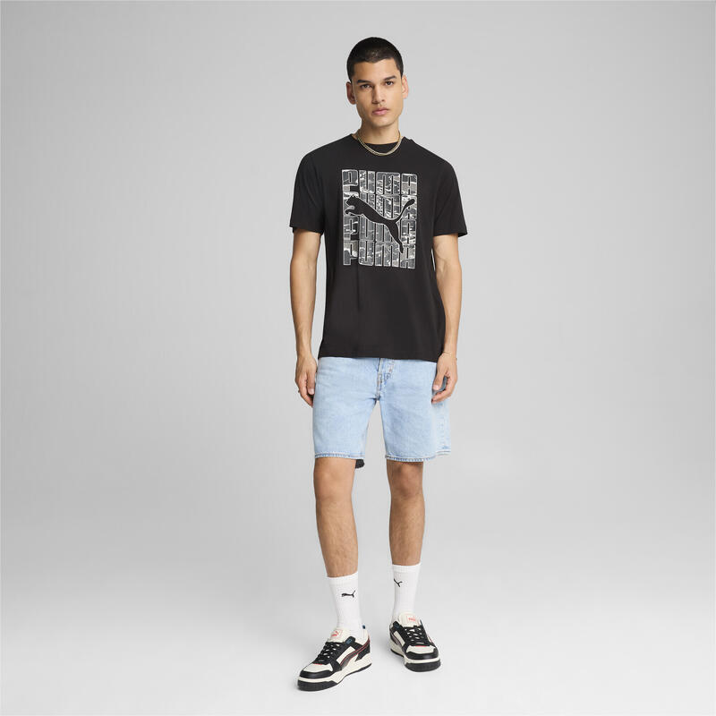 GRAPHICS Camo T-shirt voor heren PUMA Black