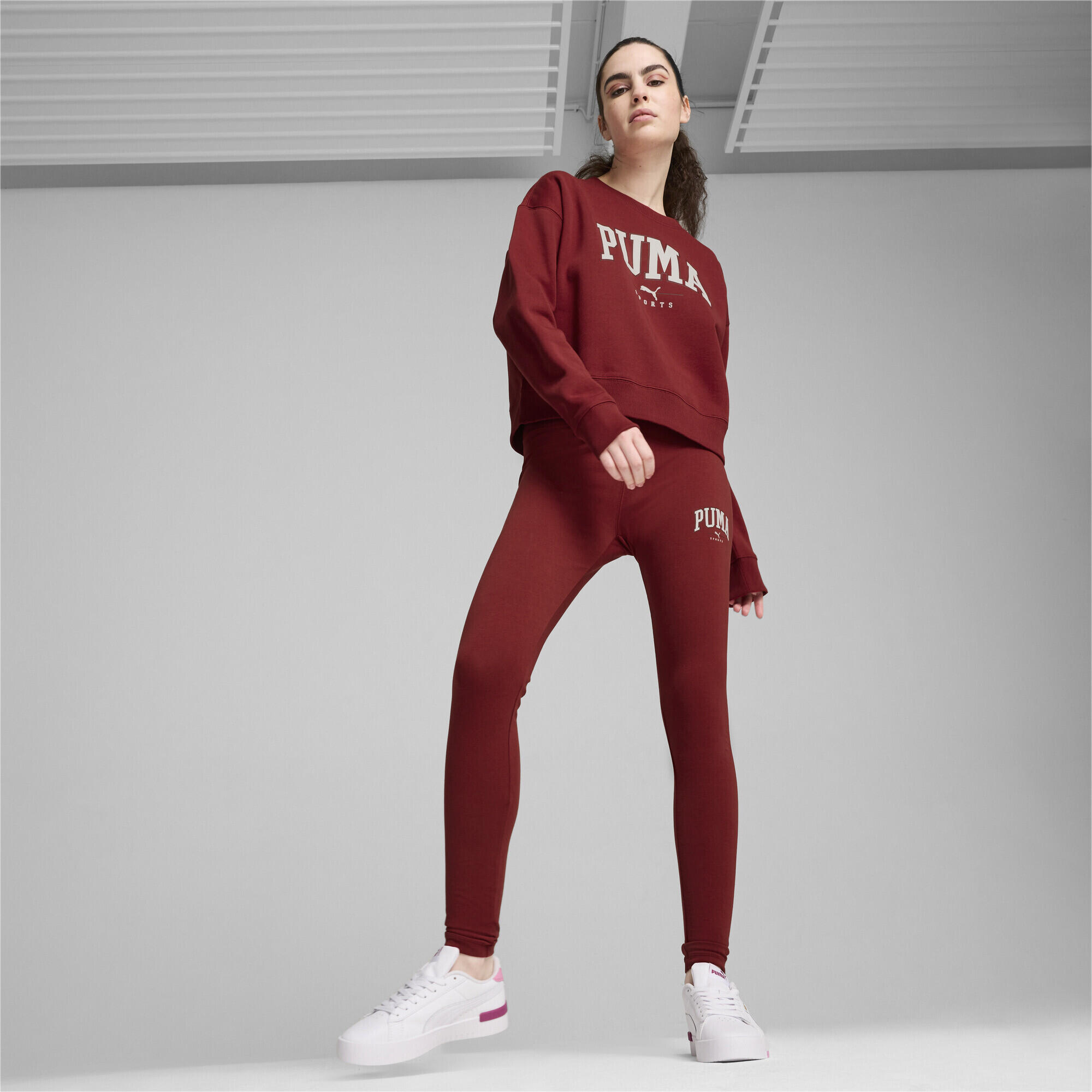 PUMA SQUAD top met ronde hals en volledige lengte voor dames PUMA Intense Red 5/7