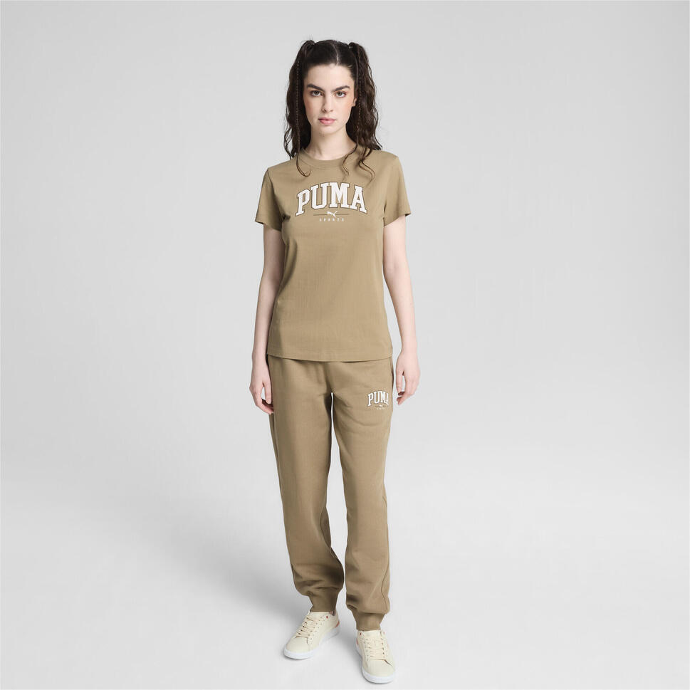 Damska koszulka z nadrukiem PUMA SQUAD PUMA Oak Branch Beige