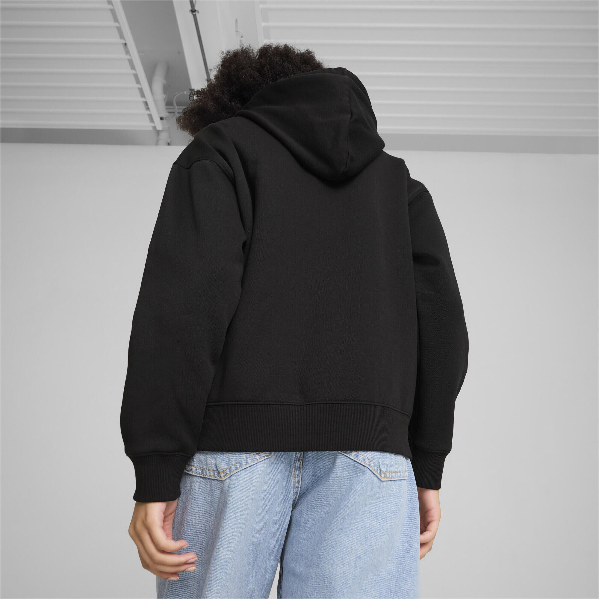 PUMA SQUAD Langer Hoodie Damen PUMA Black 6/8