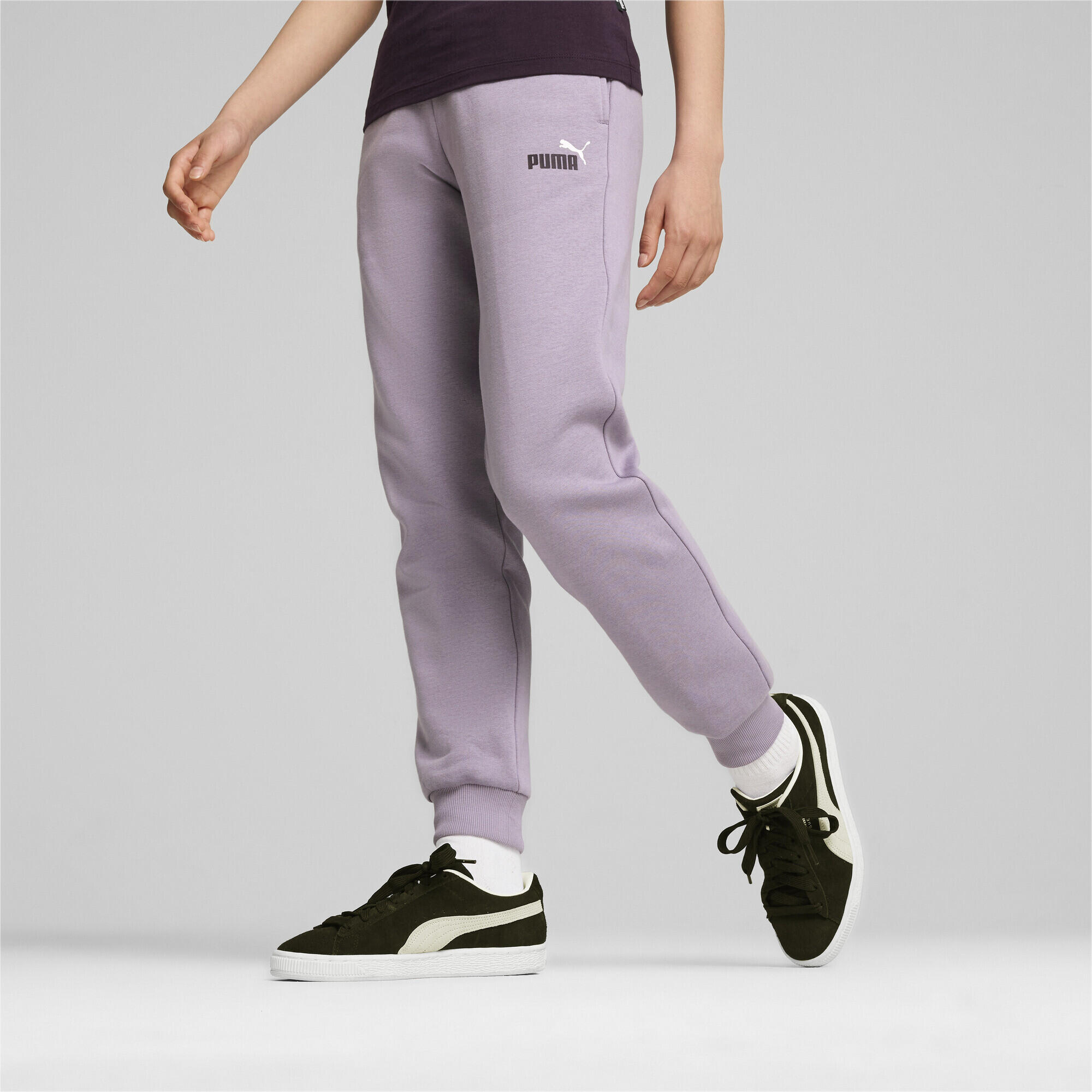 Pantaloni in pile ESS+ per ragazzi PUMA Pale Plum Purple 3/6