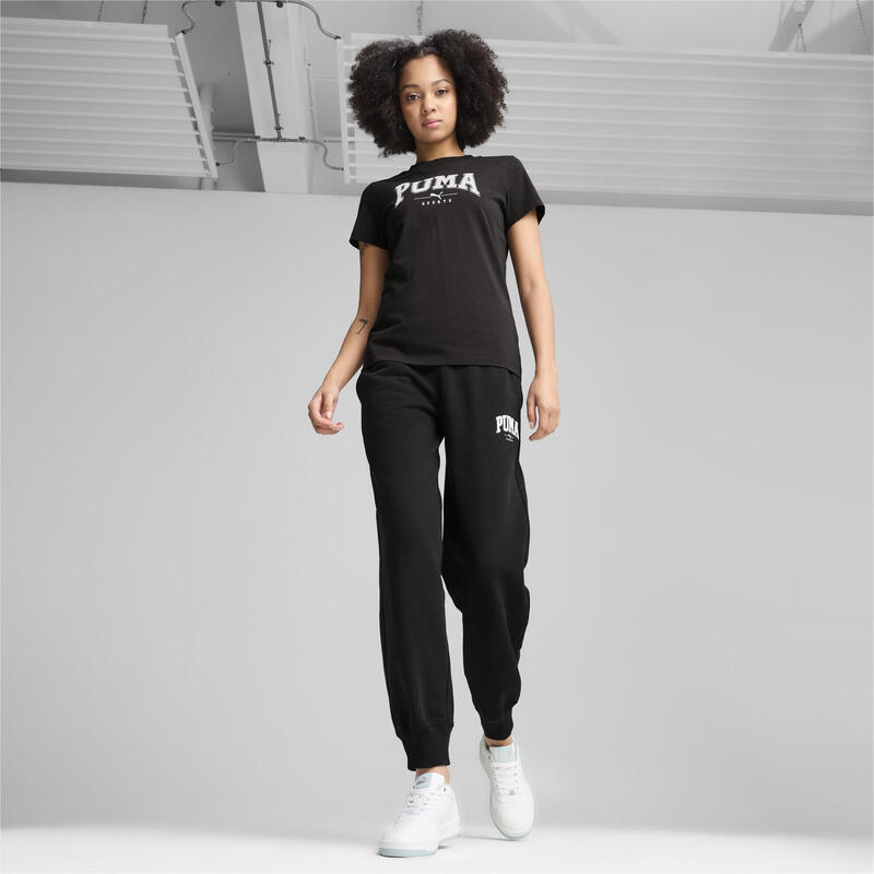 PUMA SQUAD T-shirt met print voor dames PUMA Black