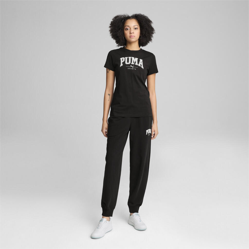 Damska koszulka z nadrukiem PUMA SQUAD PUMA Black