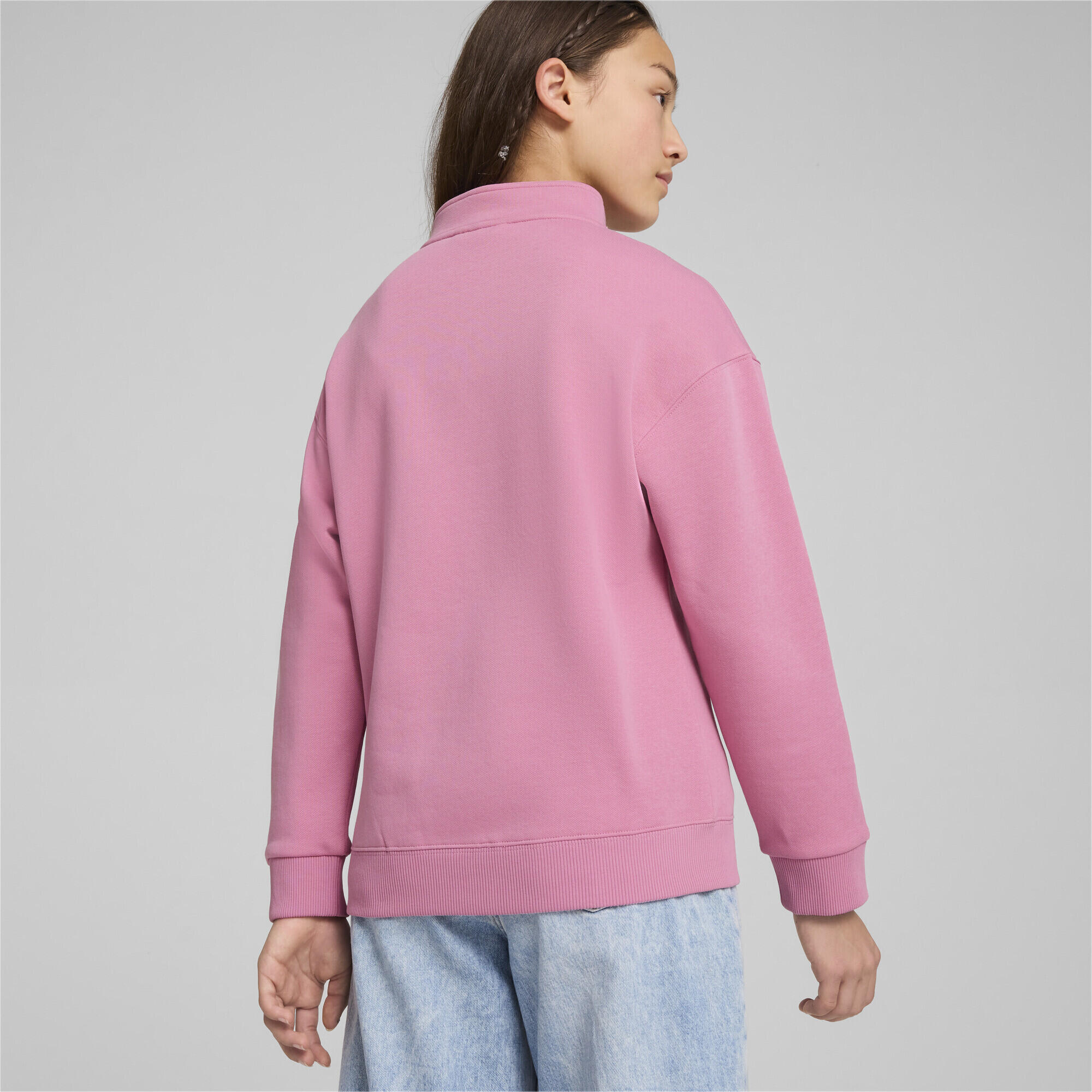 PUMA SQUAD Sweatshirt mit halbem Reißverschluss Mädchen PUMA Mauved Out Pink 4/6