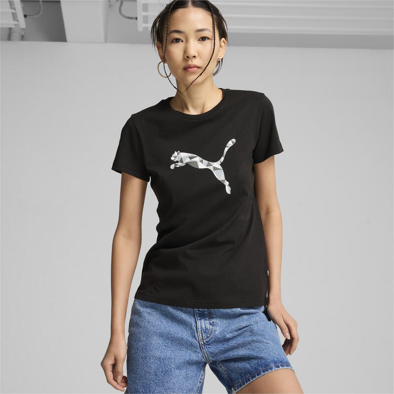 GRAPHICS Cat T-shirt voor dames PUMA Black