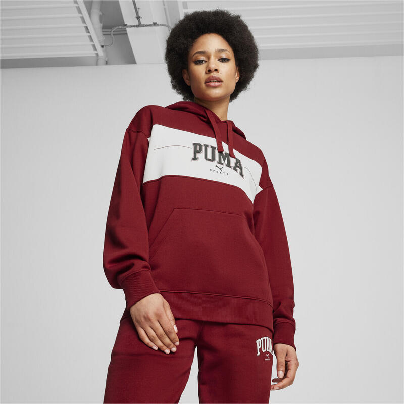 PUMA SQUAD Langer Hoodie Damen PUMA Intense Red